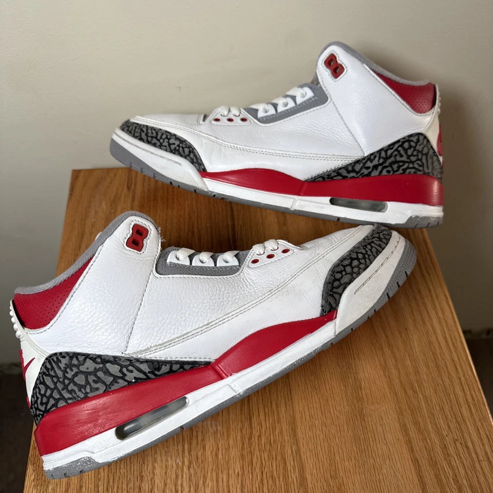Size 10.5 - Jordan 3 Retro Mid Fire Red (MINT CONDITION) [REP BOX!!] - Image 2 of 4
