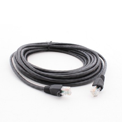 Hubbell PCX5EBK25 Cat5e Black 25ft Ethernet Patch Cord Cable Data Center Network