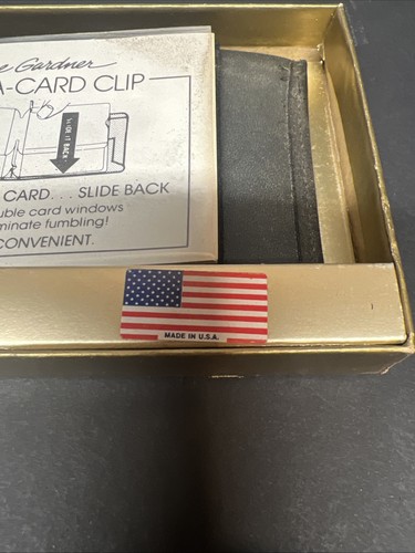 Vintage Prince Gardner Men's Bifold Leather Wallet New In Box - Picture 3 of 7
