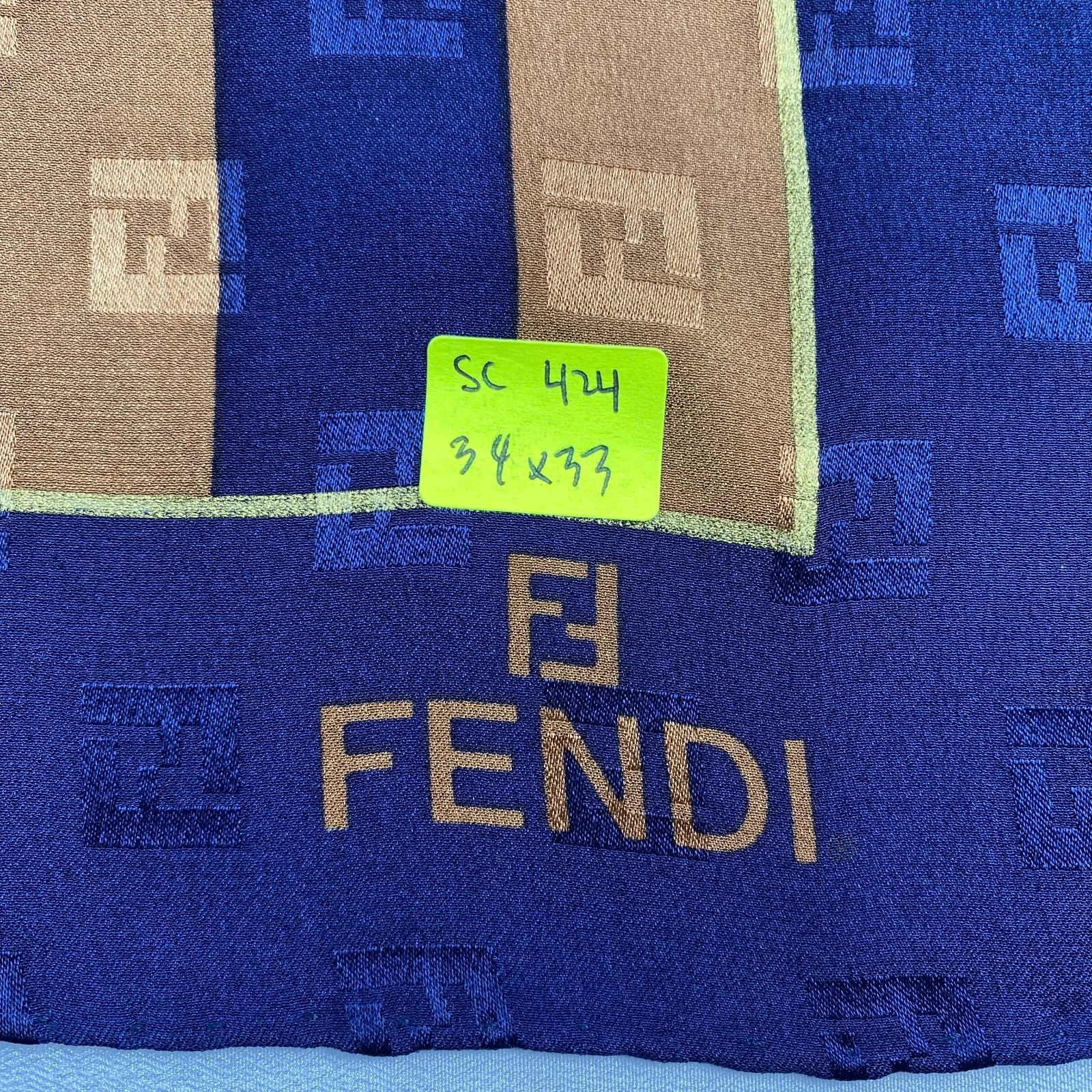 Vintage Fendi Silk Scarf SC424 image 9