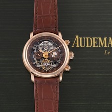 Audemars Piguet FACTORY SERVICED Jules Audemars Tourbillon Chronograph Skeleton