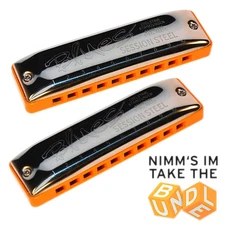 SEYDEL Set of 5 - SESSION STEEL Harmonica and Softcase