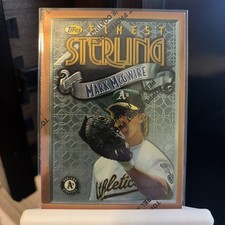 1996 Topps Finest with Coating #162 Mark McGwire Oakland A's 