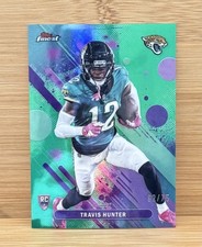 TRAVIS HUNTER 2025 TOPPS FINEST COMMON GREEN ROOKIE /75 #22 JAGUARS