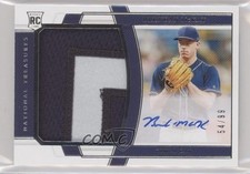 2020 National Treasures Rookie Material Signatures 54/99 Brendan McKay Auto 7m3