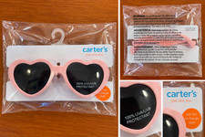 New Carter's "Just One You" Toddler Pink Heart Sunglasses UVA/UVB Protection