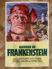 The Horror of Frankenstein Original British Film Movie Poster 1970 Hammer Horror