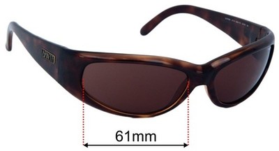 SFx Replacement Sunglass Lenses fits Arnette Catfish AN4174 - 61mm Wide