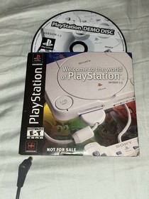 PSone Slim Console And Controller Tested 2 Power Adapters And Game Demo Disc