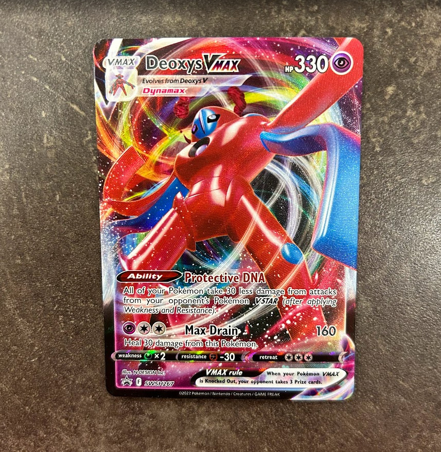 Size OS - MINT Pokemon Card Deoxys VMAX #SWSH267 PCDVMAX (N)
