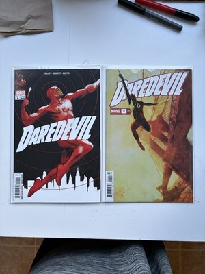 Daredevil Marvel Comics Lot 1-2 2026 Phillips Key 1st Omen Hot