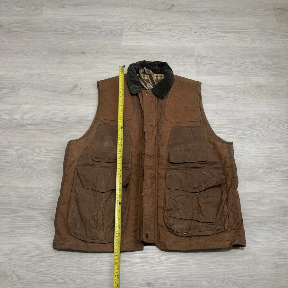 Beretta Field Waxed Duck Hunting Shooting Vest Big Pockets Thermal Insulated XL - Image 3 of 4