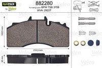 Valeo Bremsbelagsatz, Scheibenbremse Optipack 882280