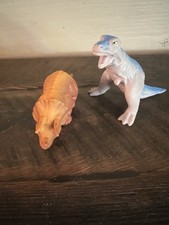 Vtg Playskool Definitely Dinosaurs Triceratops And Ceratosaurus