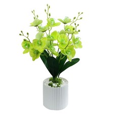 Artificial Plant Silk Orchid Potted Fake Flowers Home Party Garden Wedding Decor