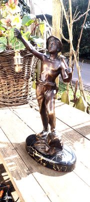 Bronzeskulptur von Julius Paul Schmidt-Felling (1835-1920) - Bergmann