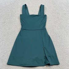 Reformation EcoMove Dress Womens XS Green Active Mini Square Neck Tank A-Line