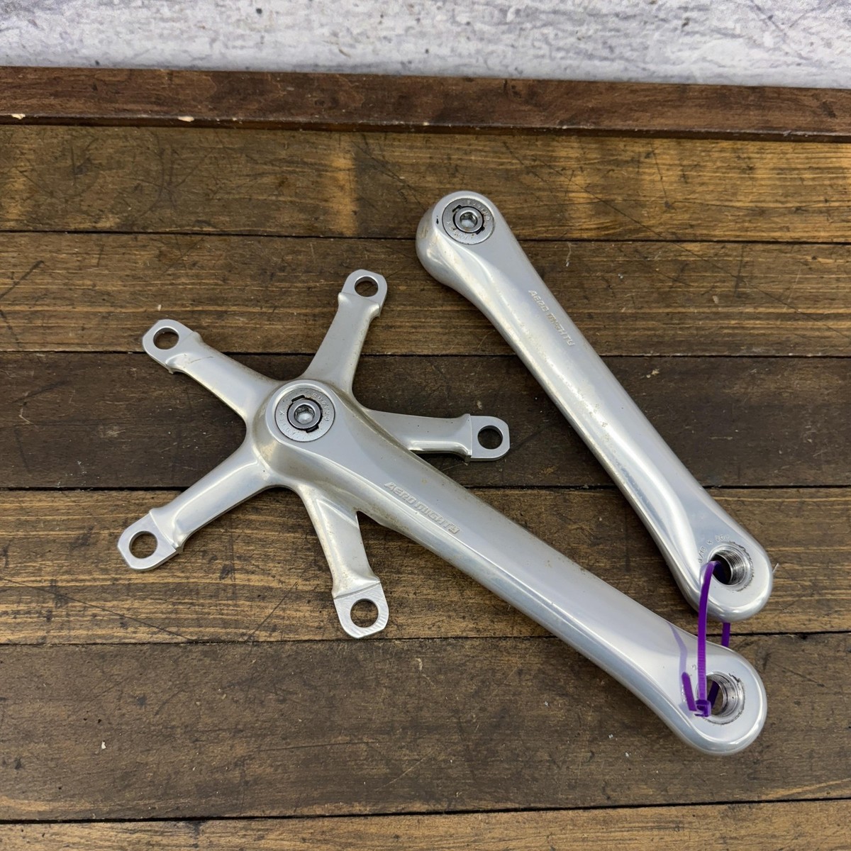 Vintage Sugino Aero Mighty Crankset 170mm 144 BCD AUTEX