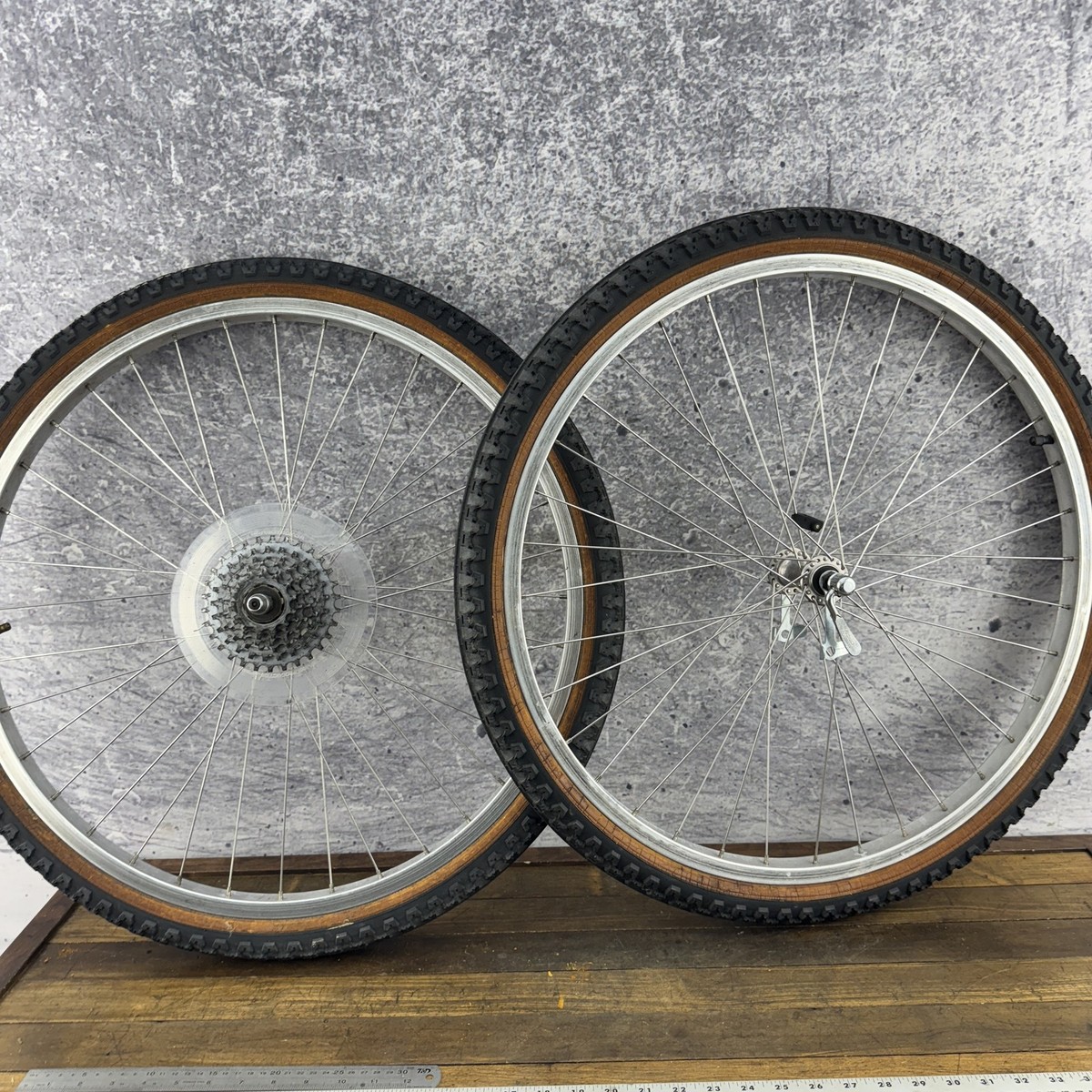Vintage Weinmann 26 Inch MTB Wheelset EXAGE Mountain Hubs Uniglide