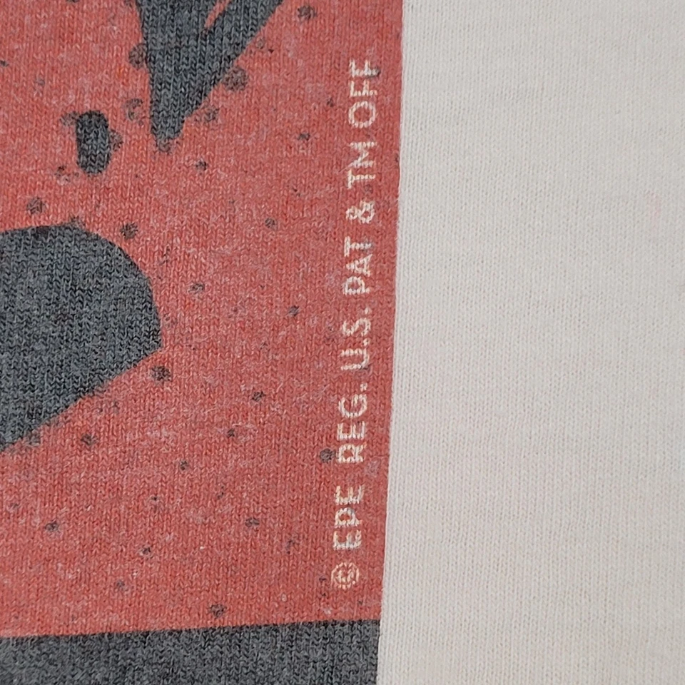 Camisa vintage años 90 Elvis-Presley para mujer XL 23x28 beige Foto 2 de 4