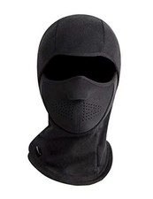 Winter Windproof Fleece Thermal Full Face Motorcycle Ski Mask One Size Black