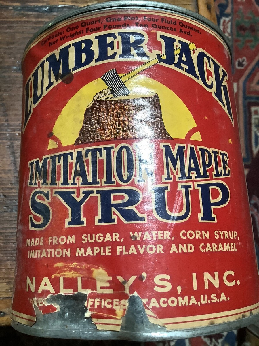 SALE‼️MarUmi 900ml RARE vintage Tacoma Wa. NALLEY'S Co. LUMBERJACK IMITATION