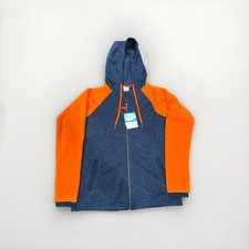 Columbia Women  s Hoodie Jacket Full Zip Medium - Brand New With Tag Orange Navy