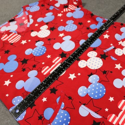 Scrubstar Disney "American Mickey" Scrub Top Stars Stripes Mickey Mouse M - Picture 16 of 22