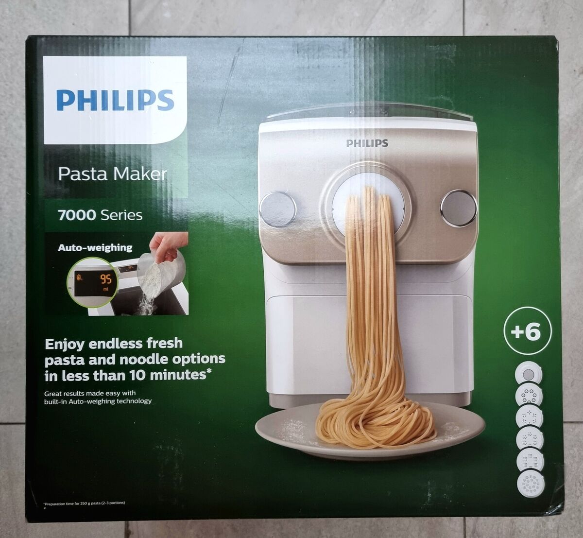 Philips Pasta Maker HR2381 Ramen automatico spaghetti elettrici, colore  champagn