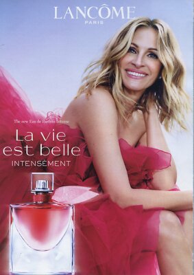 Original Magazine Print Ad Actress Julia Roberts for Lancome