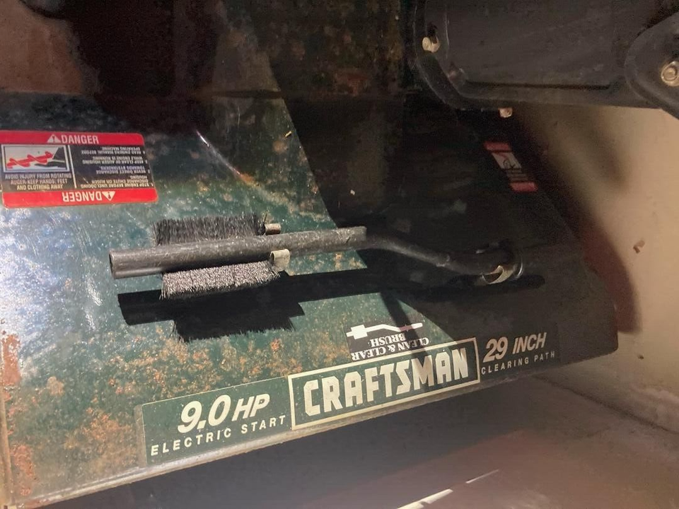 Craftsman Snow Thrower Used 9 Horsepower Electric Start Model 536 Craftsman snow thrower used 9 horsepower electric start model 536