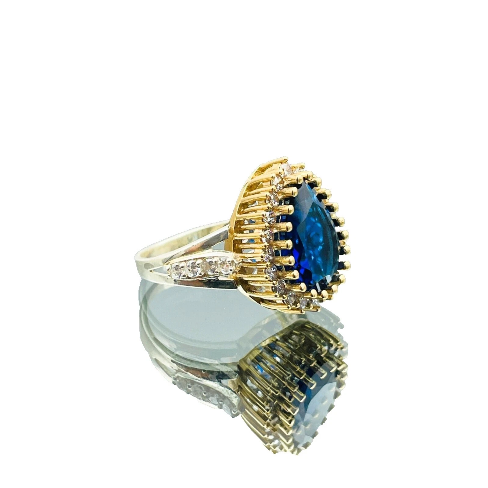 Anillos de Moda Zafiro Retro