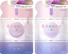  honey Color Control Shampoo 11.8 fl oz Treatment 12.3 oz Refill Set From Japan