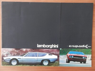 LAMBORGHINI ''Espada 400 GT'' by Bertone - 1973 - Quadrilingual sales brochure