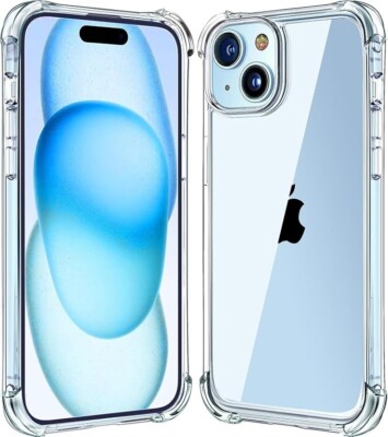 Hülle für iPhone 16 15 14 Pro Max Plus 13 11 12 7 8 Klar Cover Stoßfest Handy