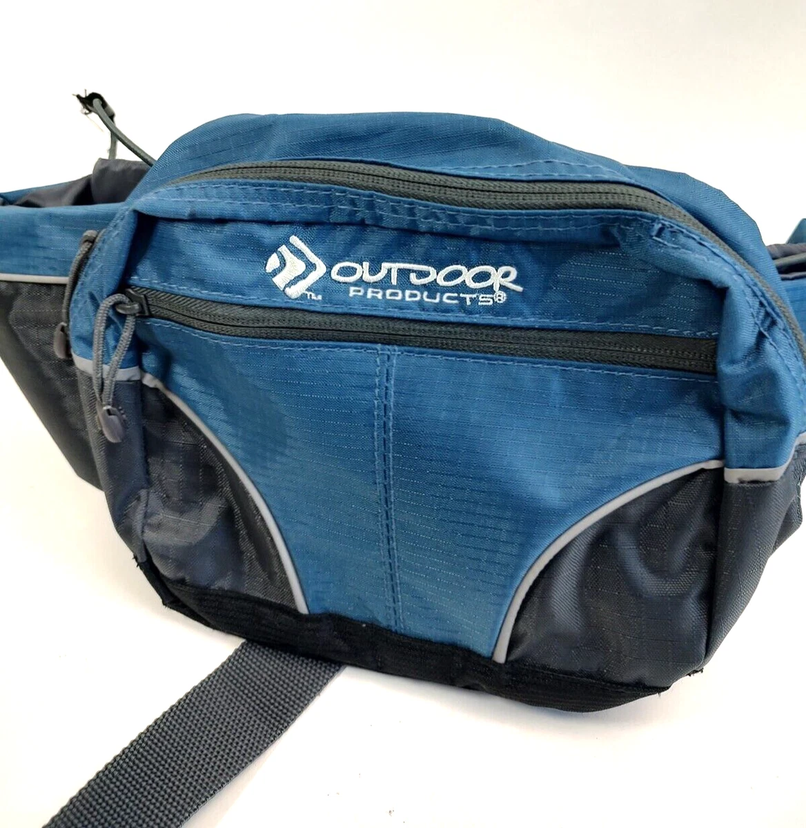 Vintage OUTDOOR PRODUCTS Blue Water Bottle Hydration Hiking Waist Bag Fanny  Pack