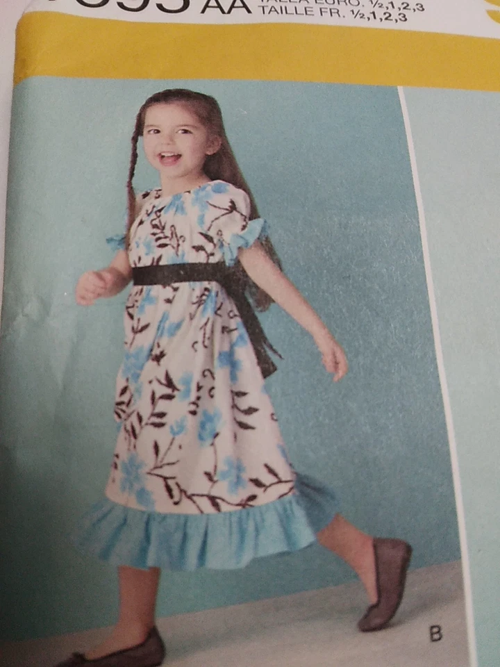 Dress Modest Bell Sleeve 1/2 1 2 3 Simplicity 1595 Sewing Pattern Boho Pullover - Image 3 of 4