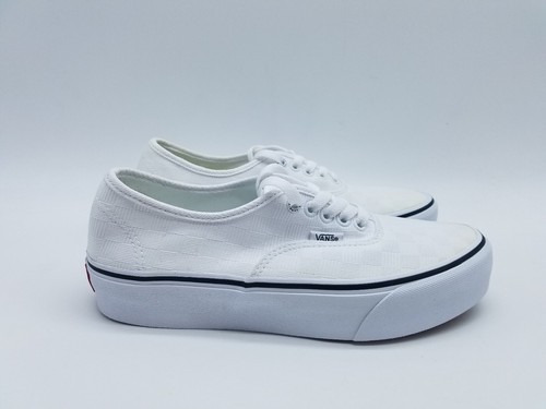 Vans Off The Wall Checkerboard Platform Women's Size 9 Sneakers White - Picture 2 of 11