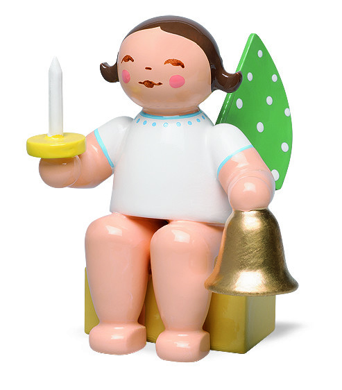 Wendt & KüHn Engel, Klein, Mit Glocke Und Licht, 650/K/53A, Geschenk Geburtstag-image
