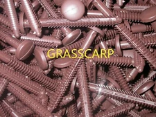 (6-150 pcs) 3"  Federal Brown / Bulk/Vinyl Shutter-Lok Fasteners/Spike/Nail/Peg/