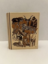 WS Wild Animals Safari 6.5  Light Brown Photo Album Book