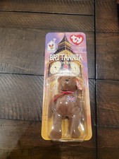 McDONALDS TY BEANIE BABY BRITANNIA THE BEAR RARE WITH 2 TAG ERRORS 1993 OAKBROOK