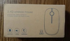 VssoPlor Wireless Mouse, 2.4G Slim Portable Computer Mice with Nano Receiver