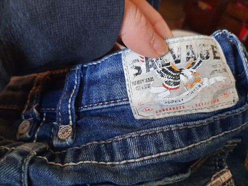Salvage SUpply Company Mayhem Straight Youth size 10 distressed adjustable waist - Picture 11 of 11