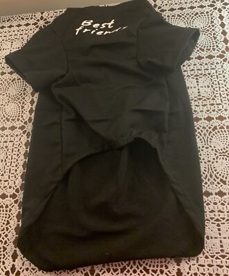  Dog Tee Shirt Best Friends Black XXL Extra Extra Large Cute Warm Gift Brand New