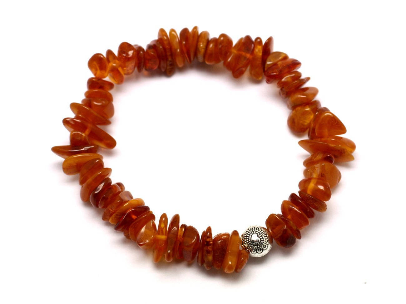 Bracelet ambre cognac naturel 4-8mm, accessoire bien-être au quotidien