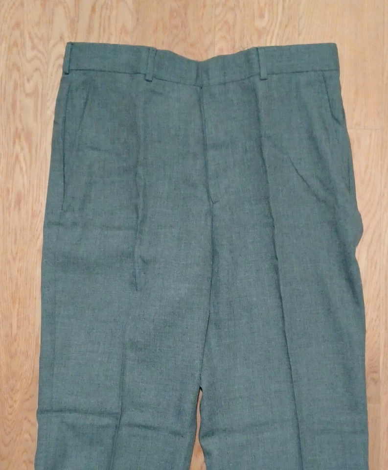 Pantalones de vestir gris calce recto Andhurst para hombre talla 34x31 Foto 2 de 4