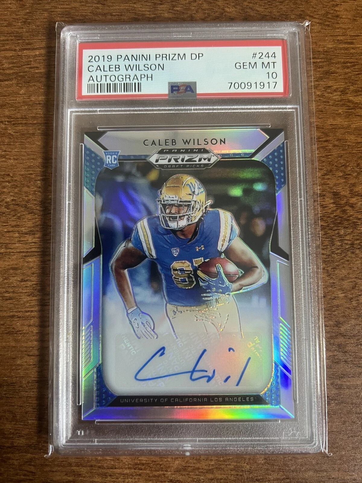 Caleb Wilson Panini Prizm Draft Picks #244 Autograph