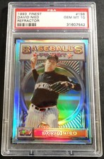 1993 DAVID NIED FINEST REFRACTOR #198 PSA 10 GEM MINT ROCKIES POP 10 (198)