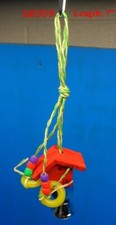 LB309 BLOCKS KNOTS COLORS 7" BIRD TOY PARROT CONURE TIEL KEET